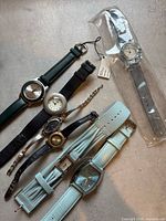 Group shot of all six watches