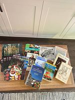 Group shot of all cookbooks laid out on table
