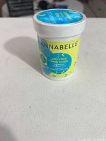 Front view of Annabelle oil-free eye makeup remover pads jar