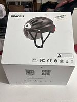 Retail box showing helmet image and model information