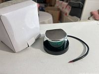 Navigation light with box, wiring visible