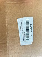 Shipping label on box identifying SOMINS curtain rod