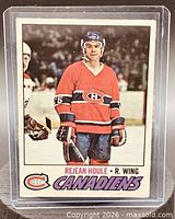 Front of Réjean Houle card in protective sleeve