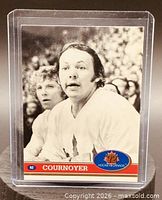 Front view of Yvan Cournoyer card showing player image and card number 82