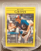 Front of Kevin Gross Fleer ’91 card in sleeve