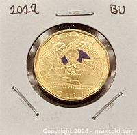 Reverse showing Oscar Peterson design with purple colour application