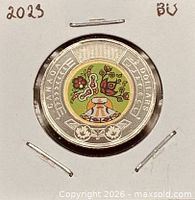 Coin in 2×2 holder overall view