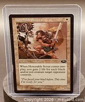 Front of Honorable Scout card in sleeve