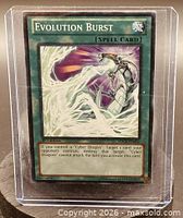 Front view of Evolution Burst card in sleeve