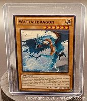 Front view of Wattaildragon card in sleeve