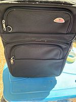 Front view of Samsonite suitcase showing overall design and logo