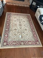 Full view of rug on hardwood floor