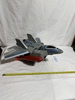 Top view of jet mode showing full length and red missile pods