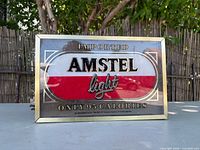 Front view showing full Amstel Light design