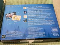 Rear of Bamboo Capture box showing features and branding