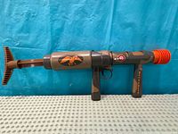 Left side view of full marshmallow launcher