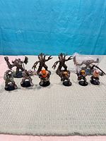 Group shot of all 10 miniatures