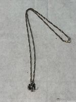 Full view of necklace with pendant displayed