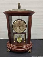 Front view of Bombay Company mantel clock