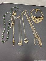 All jewelry pieces laid out