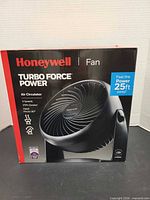 Front of retail box displaying model and features