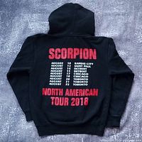 Full back view showing tour graphics