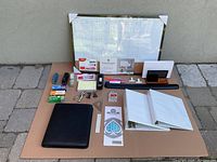 Entire lot laid out showing all items together