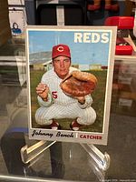 Front of 1969 Topps Johnny Bench #660 card
