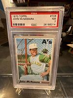 front of PSA-slabbed card with label and image