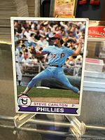 Front view of Steve Carlton 1979 Topps card