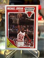Front view of Michael Jordan 1989 Fleer card
