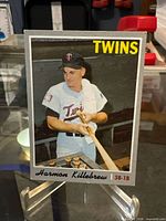 Front of Topps Harmon Killebrew card showing full design
