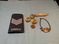 All items laid out together for overview