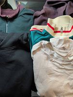 Overview of all three garments folded together