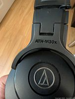 Close-up of ear cup showing ATH-M30x model marking