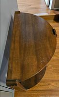 Top view showing semicircular shape and finish wear