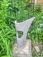 full view of sculpture on base
