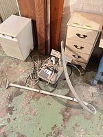 Overall view of Hoover Spirit canister vacuum with hose, wand and cord