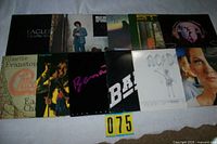 All 11 LPs laid out in two rows
