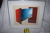 Framed print overall view with mat and frame