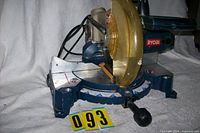 Full view of Ryobi 10" compound miter saw front angle