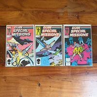 All three G.I. Joe Special Missions comics side-by-side