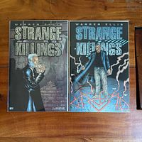Both Strange Killings issues side by side in sleeves