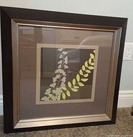 Front view of framed print showing artwork and frame