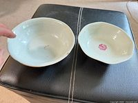 Both bowls interior view