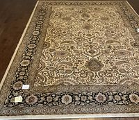 Full view of entire area rug on floor