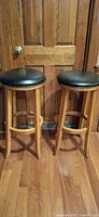 Front view of both matching bar stools