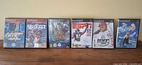 All six PS2 game cases front view