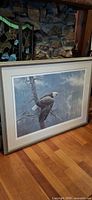 Front view of framed Robert Bateman print