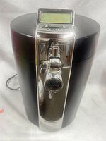 Front view showing chrome tap and digital display